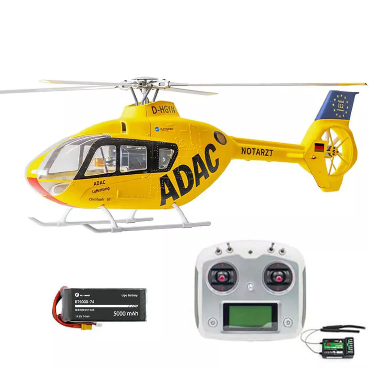 FLYWING EC135 470L RC Helicopter 6CH GPS Upgraded ACE flight control System 4 Blade Rotor RTF Helicopter