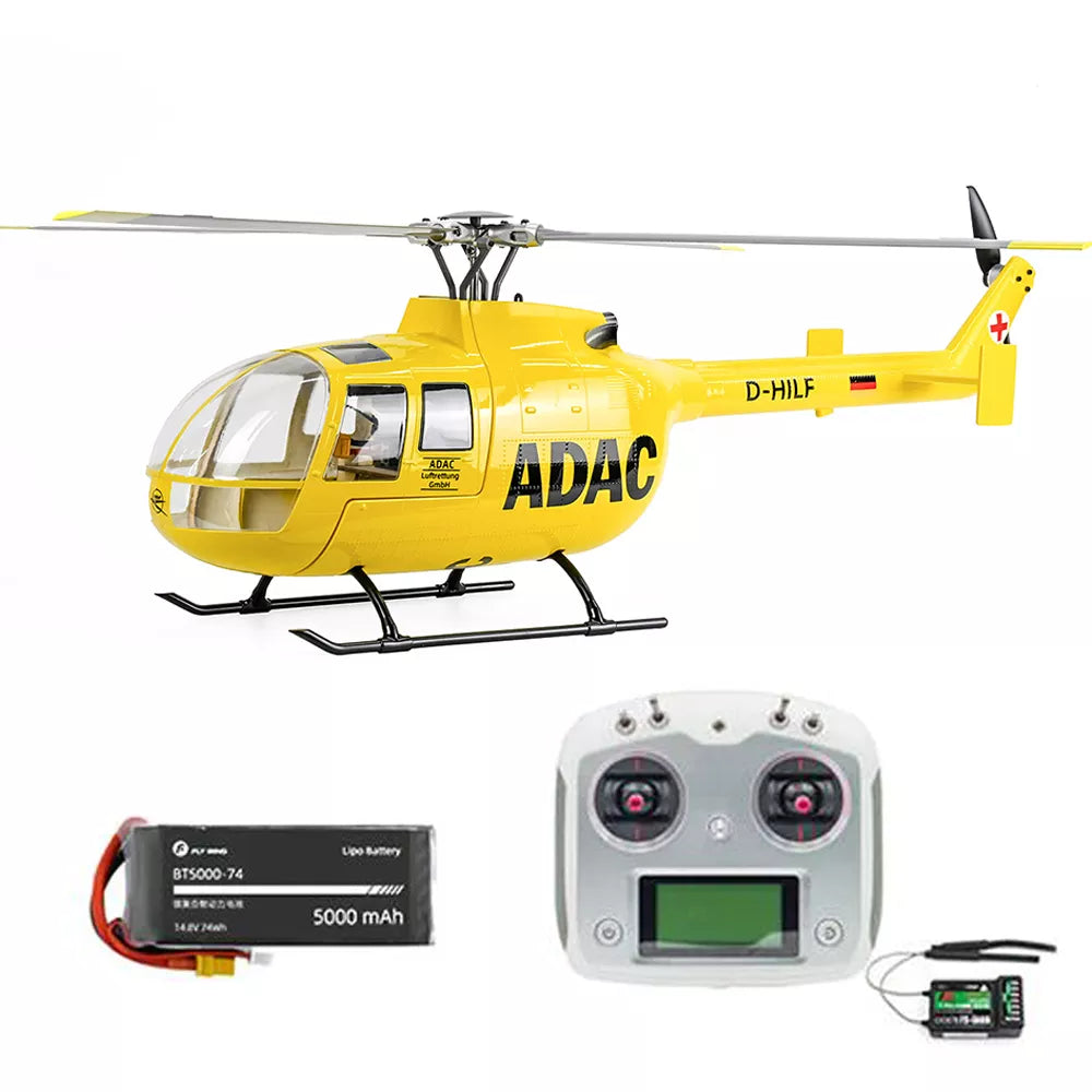 FLYWING BO-105 470L RC Helicopter 6CH GPS Stabilized Altitude Hold Upgraded ACE flight control Systemr Helicopter Model