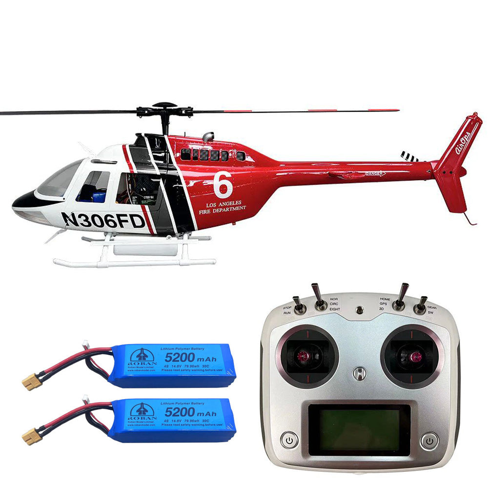 ROBAN 470 Class Bell-206 RC Helicopter GPS Mode PNP/RTF Version LED Lighting System with Water Tank