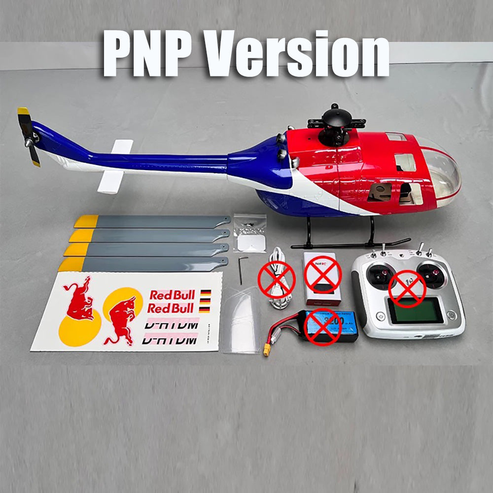 ROBAN BO-105 450 Class RC Helicopter 4-Blade 2.4G 11CH GPS Stabilized PNP/RTF With X2 Flight Controller