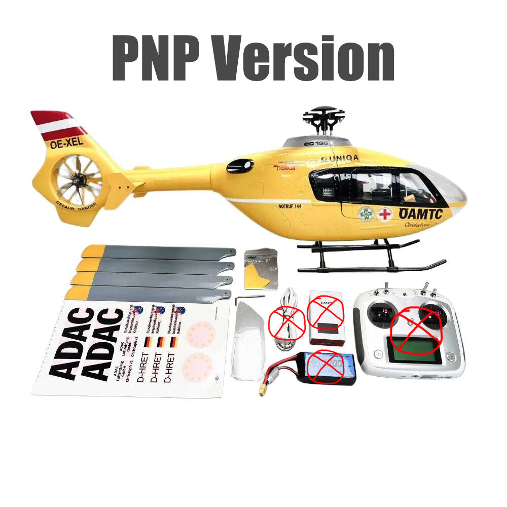ROBAN EC135 ÖAMTC 450 Class RC Helicopter 4 blades 2.4G 11CH GPS Stabilized Flybarless PNP/RTF With X2 Flight Controller