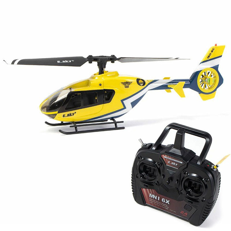 ESKY 150EC EC135 RC Helicopter 2.4G 4CH Single-Blade Flybarless Practice Stable Route Controllable Altitude Helicopter Outdoor Toy