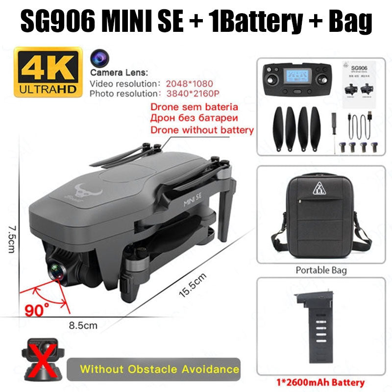 ZLL SG906 MINI SE 4K Drone HD Camera GPS 5G WiFi Brushless 360° Obstacle Avoidance RC Quadcopter