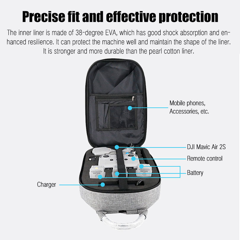 Drone Storage bag backpack for DJI Mavic Air 2S drone quadcopter