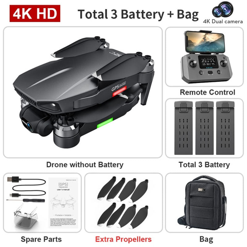 4K Drone L106 PRO3 3-Axis Gimbal EIS Camera GPS 5G 1.2KM FPV 25mins Brushless Quadcopter