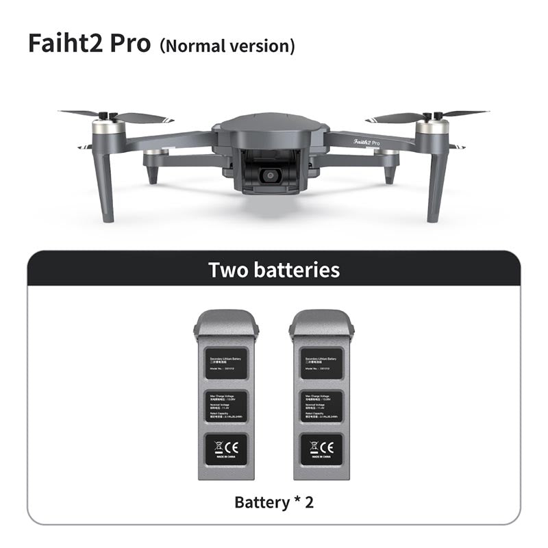 4K Drone Cfly Faith2 PRO 3-Axis Gimbal HD Camera 360° Rotating Radar Obstacle Avoidance 6KM FPV GPS 5G Wifi Quadcopter