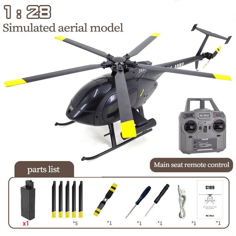 RC ERA C189 Bird 1:28 RC Helicopter TUSK MD500 Dual Brushless Simulation 6-Axis Gyro Barometric Altitude Hold Helicopter Toys