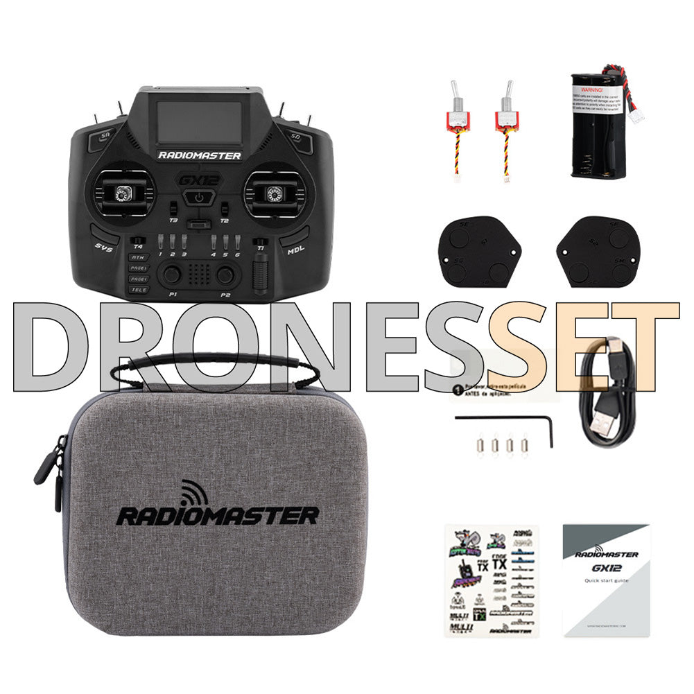 Radiomaster GX12 Dual-Band Dual 1W Gemini Xrossband ExpressLRS ELRS FPV Radio Transmitter