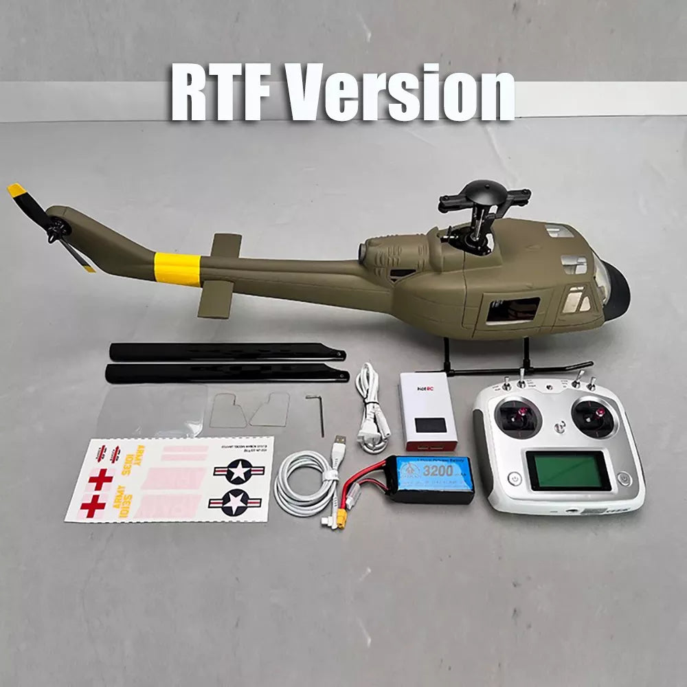 ROBAN UH-1D 450 Class RC Helicopter 2.4G 11CH GPS Stabilized Flybarless PNP/RTF With X1 Flight Controller