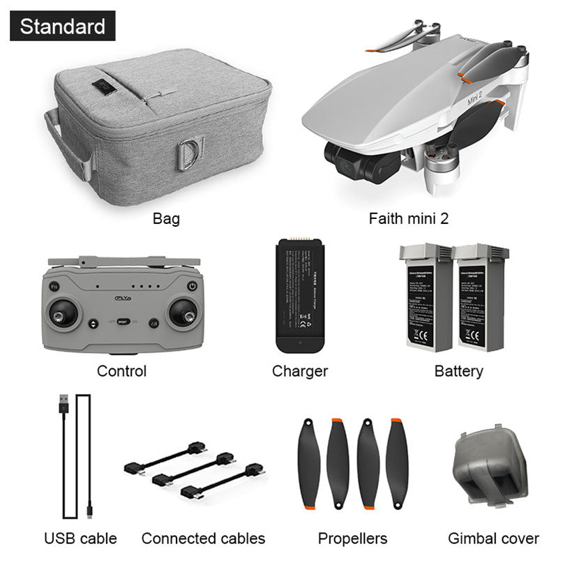 CFLY Faith Mini2 Upgraded version 4K Drone 5KM FPV Profesional 3-Axis Gimbal 240g Foldable Brushless Quadcopte