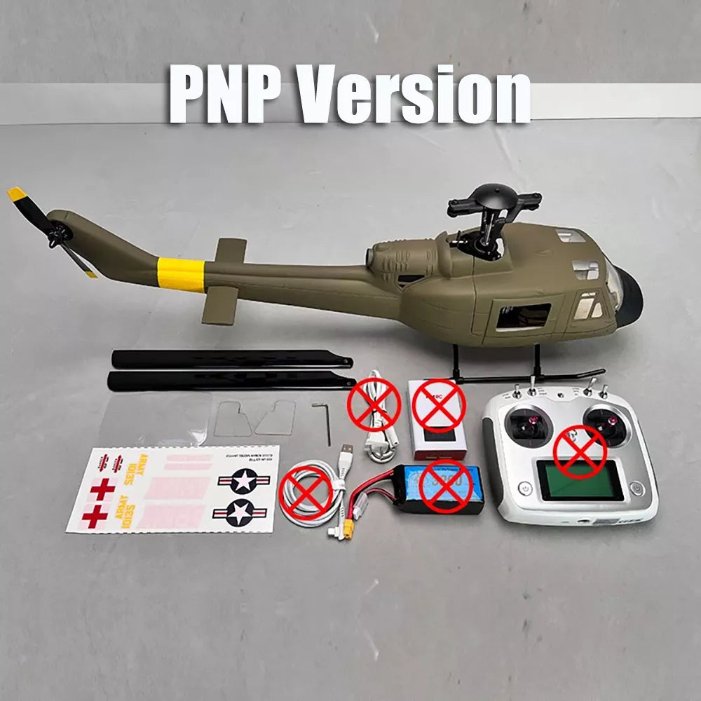 ROBAN UH-1D 450 Class RC Helicopter 2.4G 11CH GPS Stabilized Flybarless PNP/RTF With X1 Flight Controller