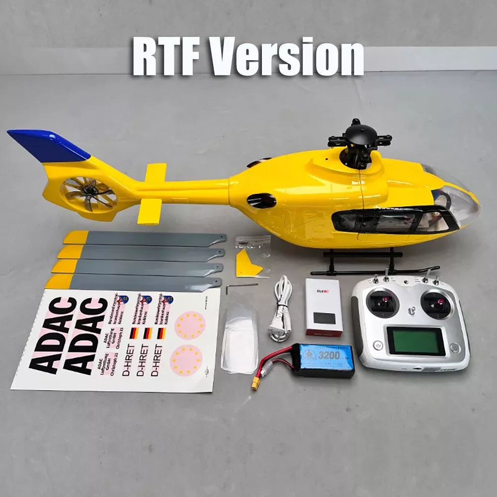 ROBAN EC135 450 Class RC Helicopter 4 blades 2.4G 11CH GPS Stabilized Flybarless PNP/RTF With X2 Flight Controller