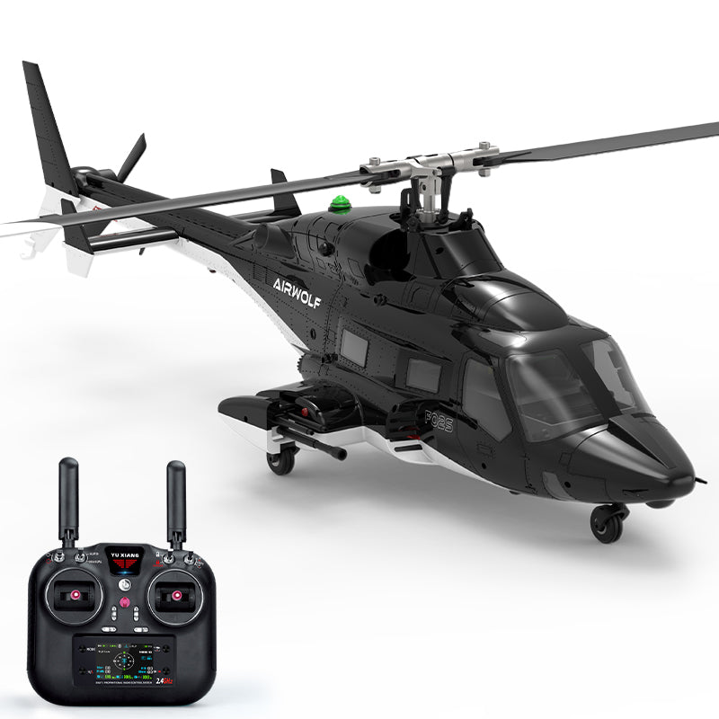 YUXIANG F02S Airwolf RC Helicopter 9CH 6G GPS Optical Flow Localization Altitude Hold Dual Brushless 1:34 Flybarless Helicopter